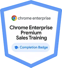 Chrome Enterprise Premium Sales Training Completion Badge